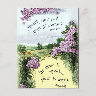 Spreek elkaar niet kwaad briefkaart