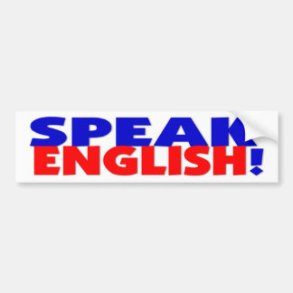 Spreek Engelse Bumpersticker