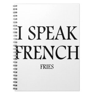Spreek Franse Frieten Notitieboek