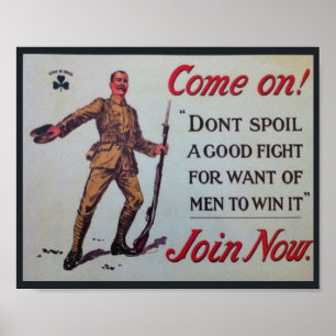 Spreek geen goede strijd WW1 Poster