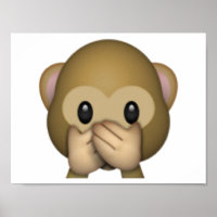 Spreek geen zwarte aap - Emoji