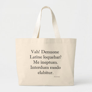 Spreek ik weer Latijn? Schoudertas Grote Tote Bag