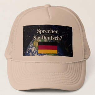 Spreek je Duits? Vlag & aarde Trucker Pet