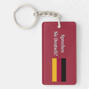 Spreek je Duits? Vlag wf Sleutelhanger