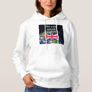Spreek je Engels? Vlag & aarde Hoodie