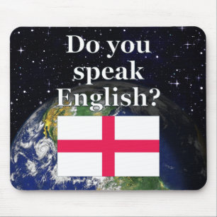 Spreek je Engels? Vlag & aarde Muismat