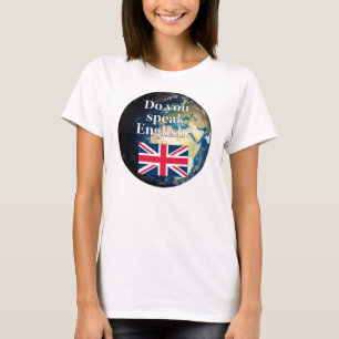 Spreek je Engels? Vlag & aarde T-shirt