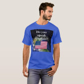 Spreek je Engels? Vlag & aarde T-shirt (Voorkant volledig)