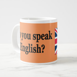 Spreek je Engels? Vlag bf Grote Koffiekop