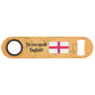 Spreek je Engels? Vlag bf Speed Flessenopener