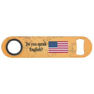 Spreek je Engels? Vlag bf Speed Flessenopener