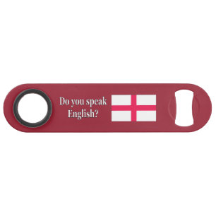 Spreek je Engels? Vlag wf Speed Flessenopener