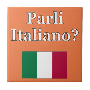 Spreek je Italiaans? Markering Tegeltje
