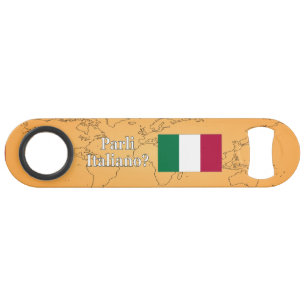 Spreek je Italiaans? Vlag wf Speed Flessenopener