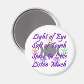 Spreek je kleine belletje magneet (Voorkant / Achterkant)