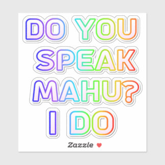 Spreek je mahu? sticker