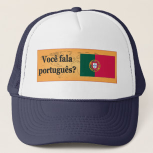 Spreek je Portugees? In het Portugees. Vlag bf Trucker Pet