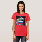Spreek je Russisch? in het Russisch. Vlag & aarde T-shirt (Voorkant volledig)
