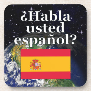 Spreek je Spaans? Vlag & aarde Onderzetter