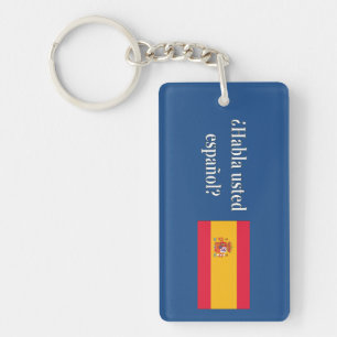 Spreek je Spaans? Vlag wf Sleutelhanger