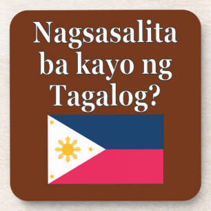 Spreek je Tagalog? In Tagalog. Markering Onderzetter