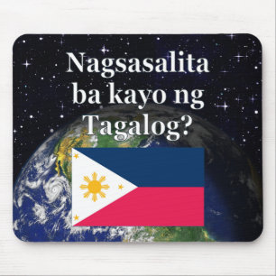 Spreek je Tagalog? In Tagalog. Vlag & aarde Muismat