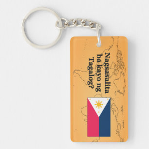 Spreek je Tagalog? In Tagalog. Vlag bf Sleutelhanger