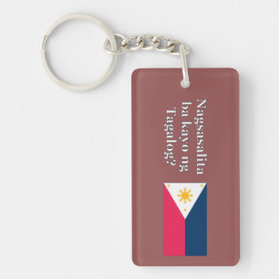 Spreek je Tagalog? In Tagalog. Vlag wf Sleutelhanger