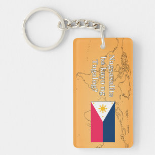 Spreek je Tagalog? In Tagalog. Vlag wf Sleutelhanger