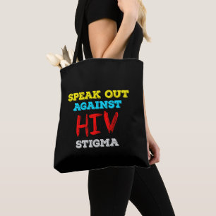 Spreek je uit tegen HIV-stigma - Aids Awareness Draagtas