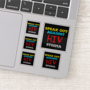 Spreek je uit tegen HIV-stigma - Aids Awareness Sticker