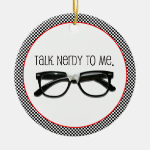 Spreek me kwaad met TWEE ZIJDEN Keramisch Ornament