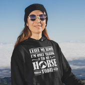 Spreek met mijn paard hoodie