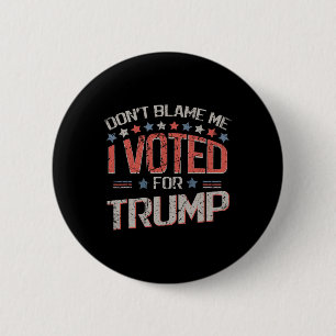 Spreek Mij Niet Gegen Ik Heb Op Trump Gestemd Bedr Ronde Button 5,7 Cm