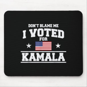 Spreek Mij Niet Vrij Ik Heb Op Kamala Harris Geste Muismat