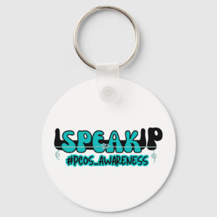 Spreek PCOS Polycysteus Ovarium Syndroom Awareness Sleutelhanger