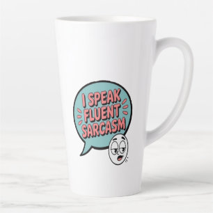 Spreek sarcasme vloeiend latte mok