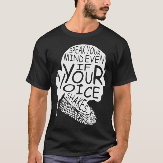 Spreek uw mening zelfs als uw stem deelt t-shirt (Voorkant)