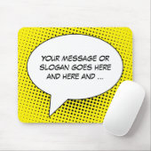 Spreek uw Sjabloon van het Bericht Muismat (Met muis)