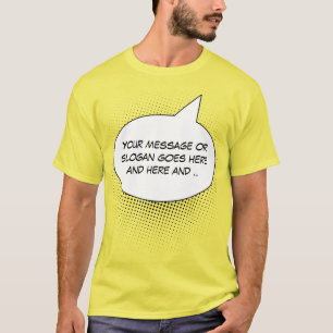 Spreek uw verklaring Sjabloon T-shirt