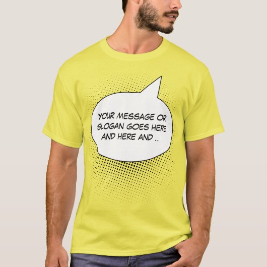 Spreek uw verklaring Sjabloon T-shirt (Voorkant)