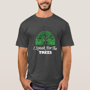 Spreek voor de bomen Earth Day Planet Environment T-shirt