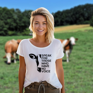 Spreek voor hen die geen stem hebben, Vegan-activi T-shirt