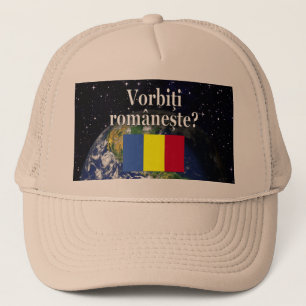 Spreekt u Roemeens? Vlag & aarde Trucker Pet