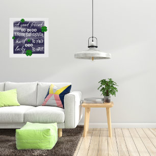 Spreekwoord over vriendschap perfect poster