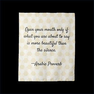 spreekwoord wijsheid citaat wandkleed