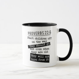 spreekwoorden 22:6 Christelijk tweeslachtig ouders Mok
