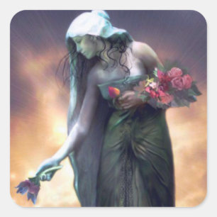 sprei vierkante sticker