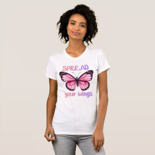 Spreid je vleugels – Inspirerende vlinder  T-shirt