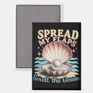 Spreid Mijn Vleugels Ruik De Oceaan Grappig Verned Magneet